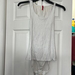 Spanx XL white tank top body suite
